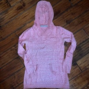Athleta pink hoodie sweater with pockets